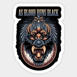 AS BLOOD RUNS BLACK BAND Sticker